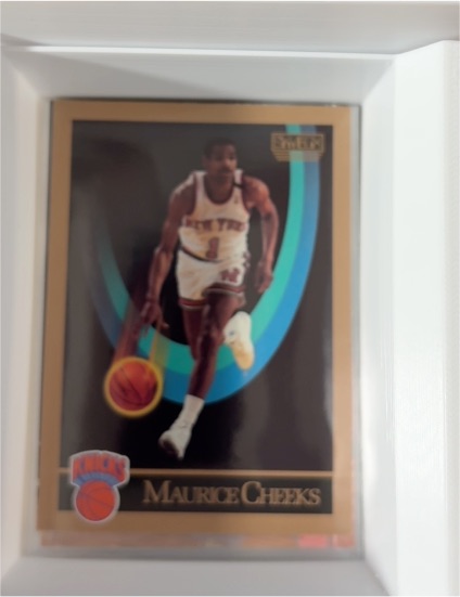 1990 SkyBox #186 Maurice Cheeks — front