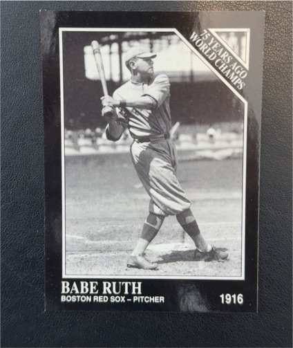 1991 Conlon Collection #145 Babe Ruth Boston Red Sox — front