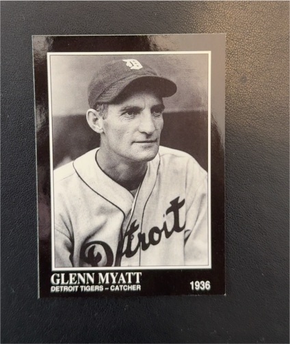 1991 Conlon Collection #187 Glenn Myatt — front