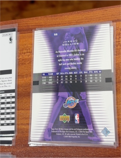 2000-01 Upper Deck #58 Jarron Collins — front