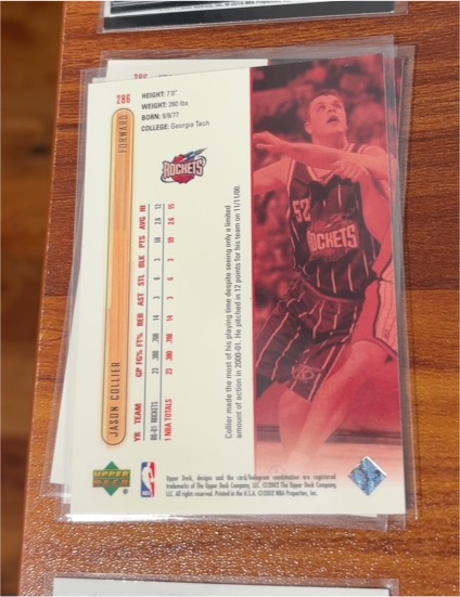 2000 Upper Deck #286 Jason Collier — front