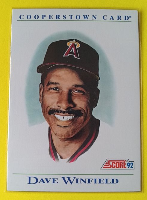 1992 Score #B10 Dave Winfield — front