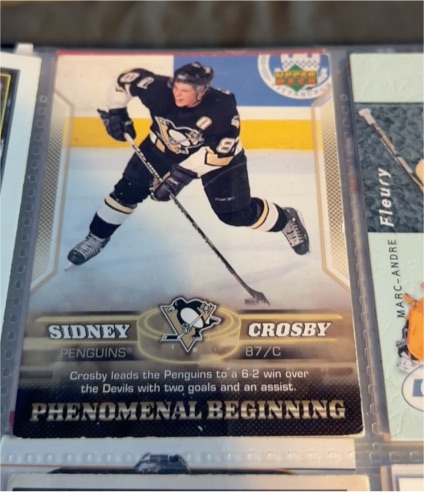 2005-06 Upper Deck Phenomenal Beginning #87/C Sidney Crosby — front