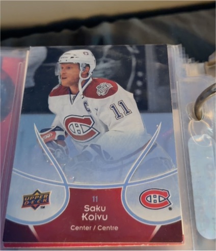 2009 Upper Deck McDonald's #11 Saku Koivu — front