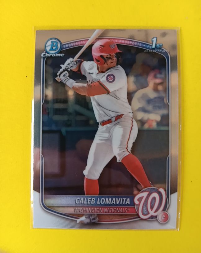 2025 Bowman Chrome Prospects #BCP-120 Caleb Lomavita — front