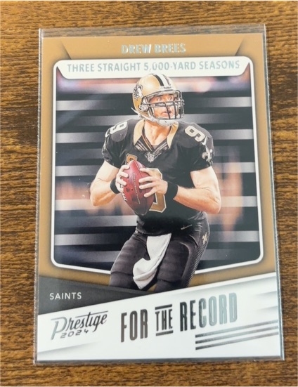 2024 Panini Prestige For The Record #FR-DS Drew Brees — front