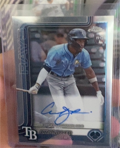 2025 Topps Chrome #RA-CSI Chandler Simpson Rookie Auto — front
