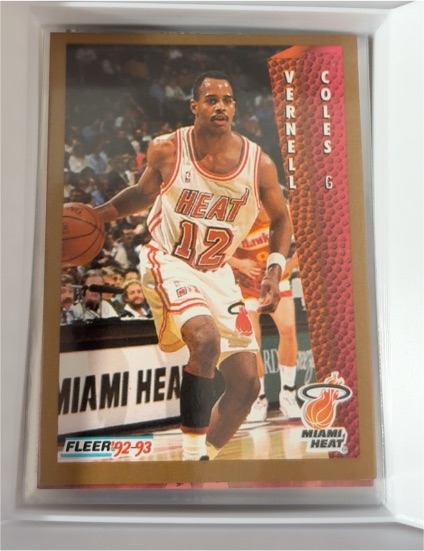 1992-93 Fleer #116 Vernell Coles — front