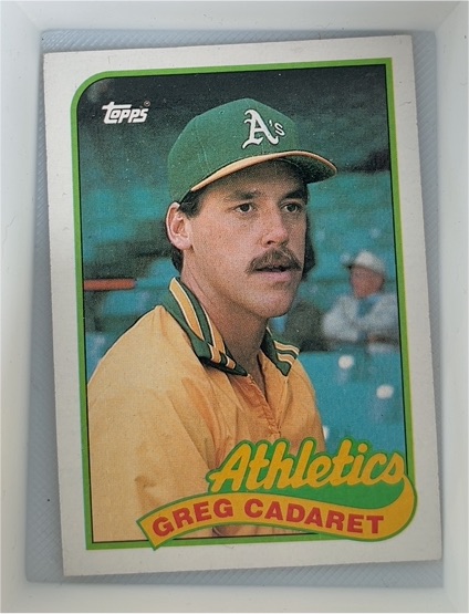 1989 Topps #552 Greg Cadaret Oakland Athletics — front