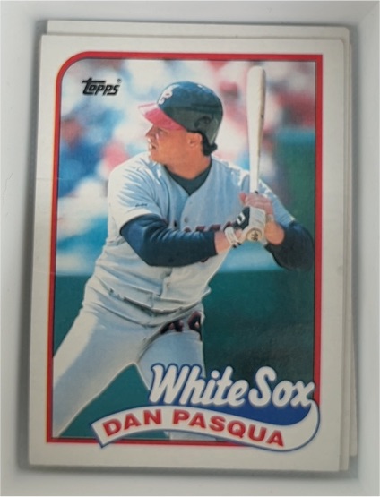 1989 Topps #558 Dan Pasqua Chicago White Sox — front
