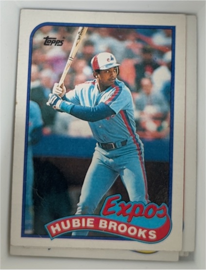 1989 Topps #485 Hubie Brooks — front