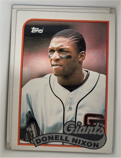 1989 Topps #447 Donell Nixon — front