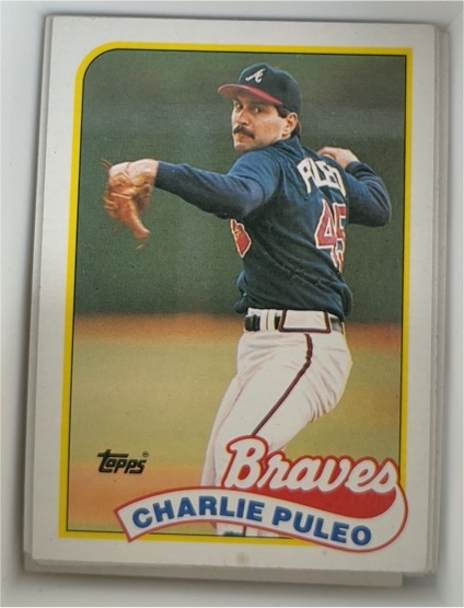 1989 Topps #728 Charlie Puleo Atlanta Braves — front