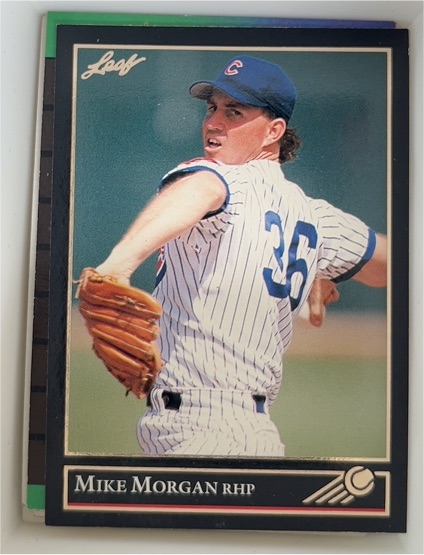 1992 Leaf #204 Mike Morgan Black Gold — front