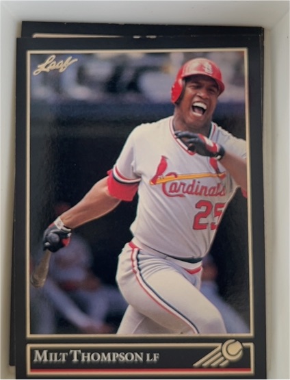 1992 Leaf #150 Milt Thompson — front