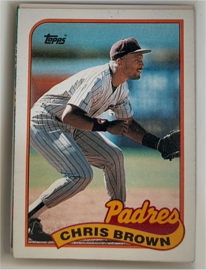 1989 Topps #481 Chris Brown — front