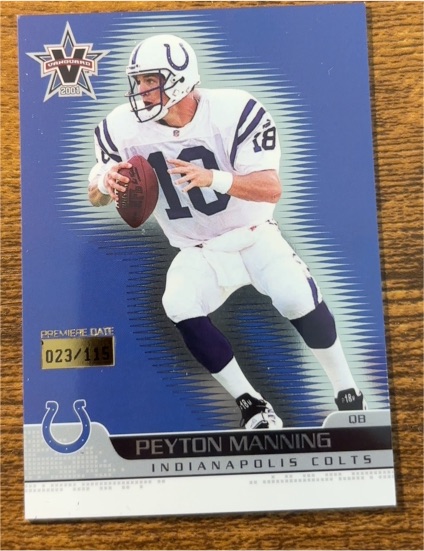 2001 Pacific Vanguard #39 Peyton Manning — front