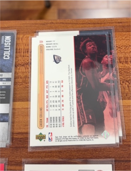 2002 Upper Deck #334 Jason Collins — front