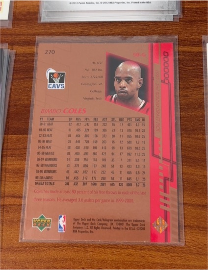 1995 Upper Deck #270 Bimbo Coles — front