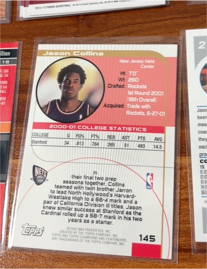 2002 Topps #145 Jason Collins — front