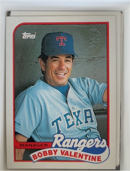 1989 Topps #314 Bobby Valentine — front