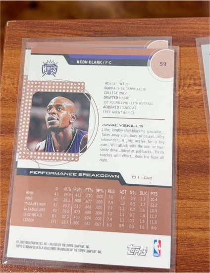 2001-02 Topps #59 Keon Clark — front