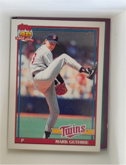 1991 Topps #698 Mark Guthrie — front