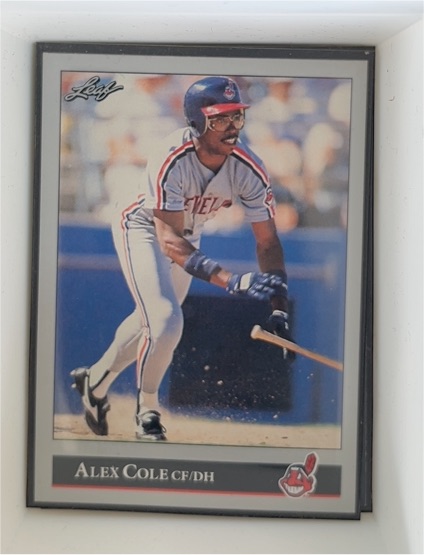 1992 Leaf #307 Alex Cole — front