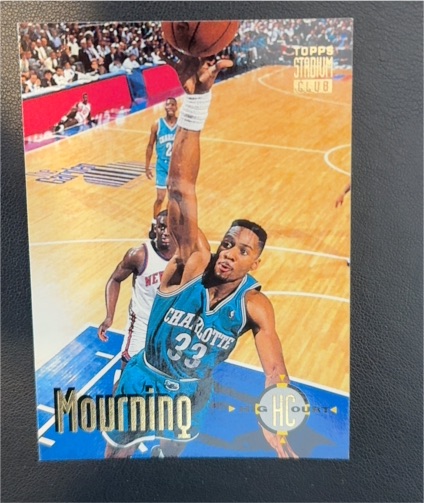 1993-94 Topps Stadium Club High Court #176 Alonzo Mourning — front