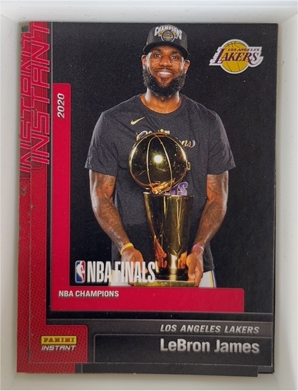 2020 Panini Instant NBA Champions LeBron James — front