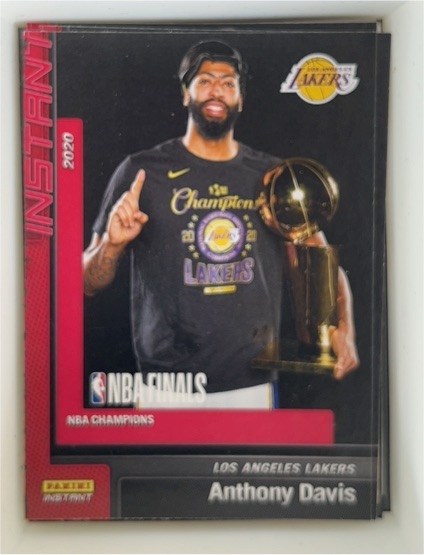 2019-20 Panini Instant NBA Champions #8 Anthony Davis — front