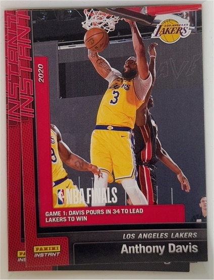 2019-20 Panini Instant NBA Champions #21 Anthony Davis — front