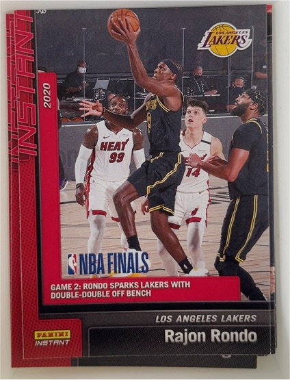 2019-20 Panini Instant #22 Rajon Rondo — front
