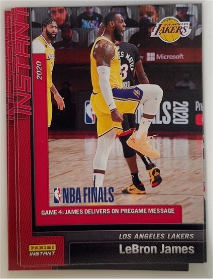 2019-20 Panini Instant #25 LeBron James — front