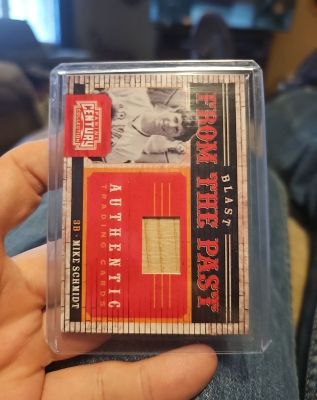 2010 Panini Century Collection #3 Mike Schmidt Blast From The Past Bat Relic — front