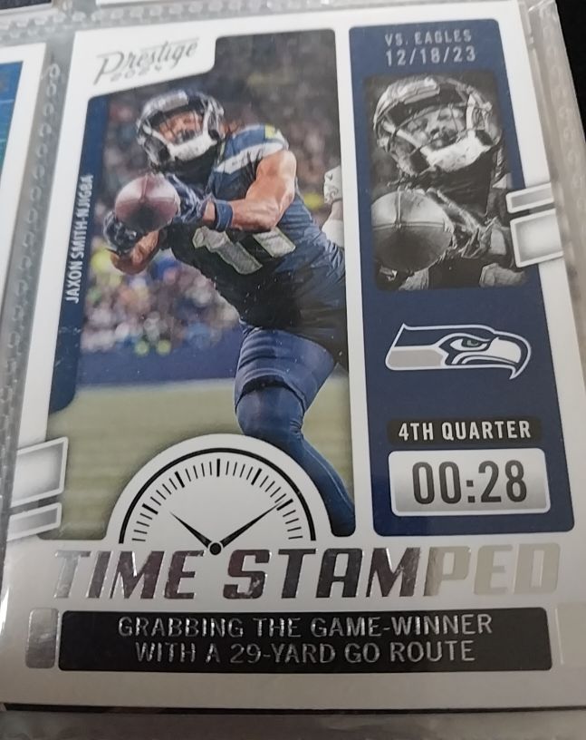 2024 Panini Prestige Time Stamped #TS-JSN Jaxon Smith-Njigba — front
