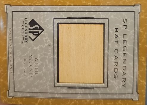 2001 Upper Deck SP Legendary Cuts #B-WMc Willie McCovey — front