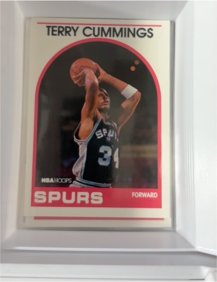 1989-90 NBA Hoops #312 Terry Cummings — front