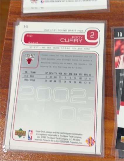 2002-03 Upper Deck #14 Eddy Curry — front