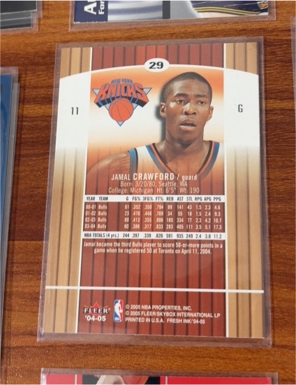 2004-05 Fleer #29 Jamal Crawford — front