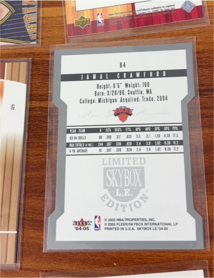 2004-05 Fleer Skybox Limited Edition #84 Jamal Crawford — front