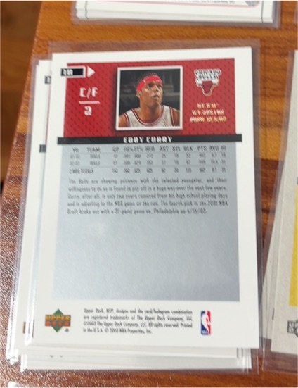 2001 Upper Deck #118 Eddy Curry — front