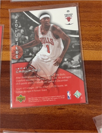 2003-04 Upper Deck Reflections #8 Jamal Crawford — front
