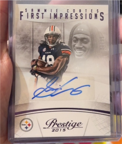 2015 Panini Prestige First Impressions #FI-SC Sammie Coates — front