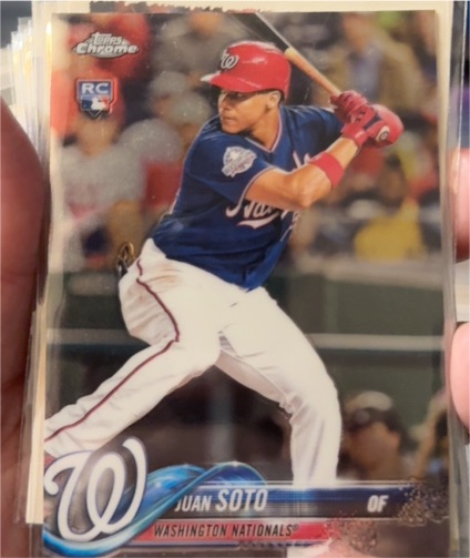 2018 Topps Chrome Update #HMT55 Juan Soto Rookie Card — front