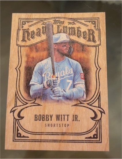 2026 Topps Series 1 Heavy Lumber #HL-9 Bobby Witt Jr. — front