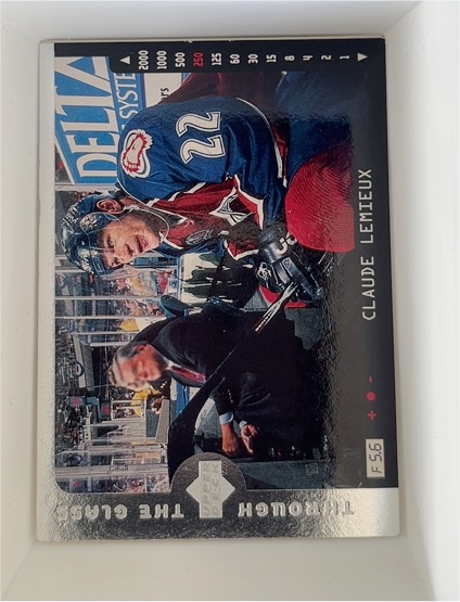 1996 Upper Deck Through The Glass #F56 Claude Lemieux — front