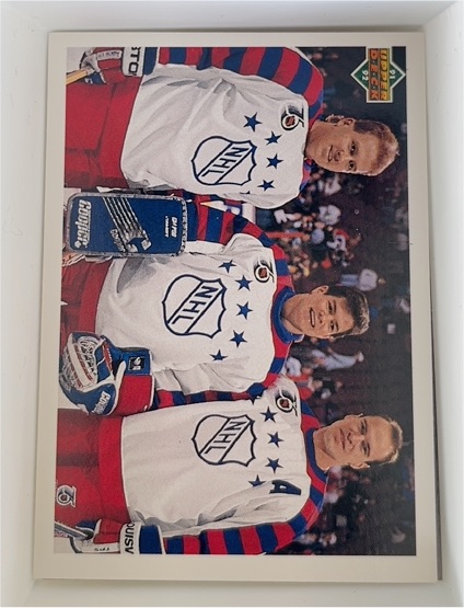 1991-92 Upper Deck #610 Mark Messier / Mike Richter / Brian Leetch — front