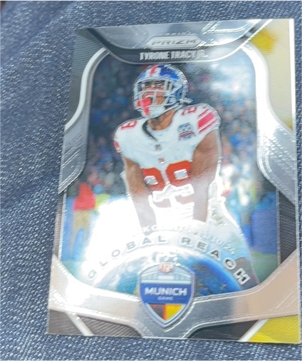 2025 Panini Prizm #10 Tyrone Tracy Jr. Global Reach Munich Game Giants — front