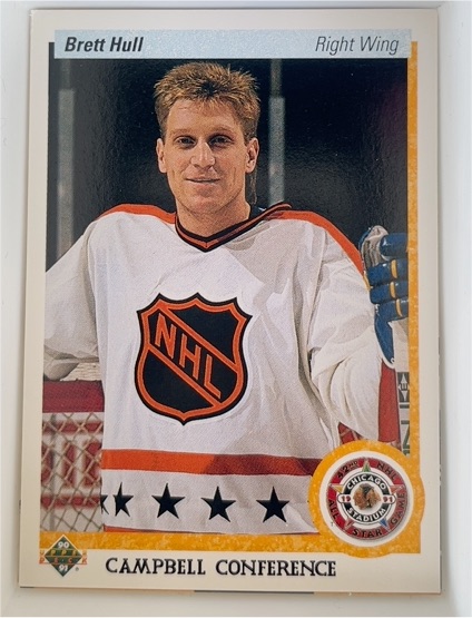 1990-91 Upper Deck #474 Brett Hull Campbell Conference — front